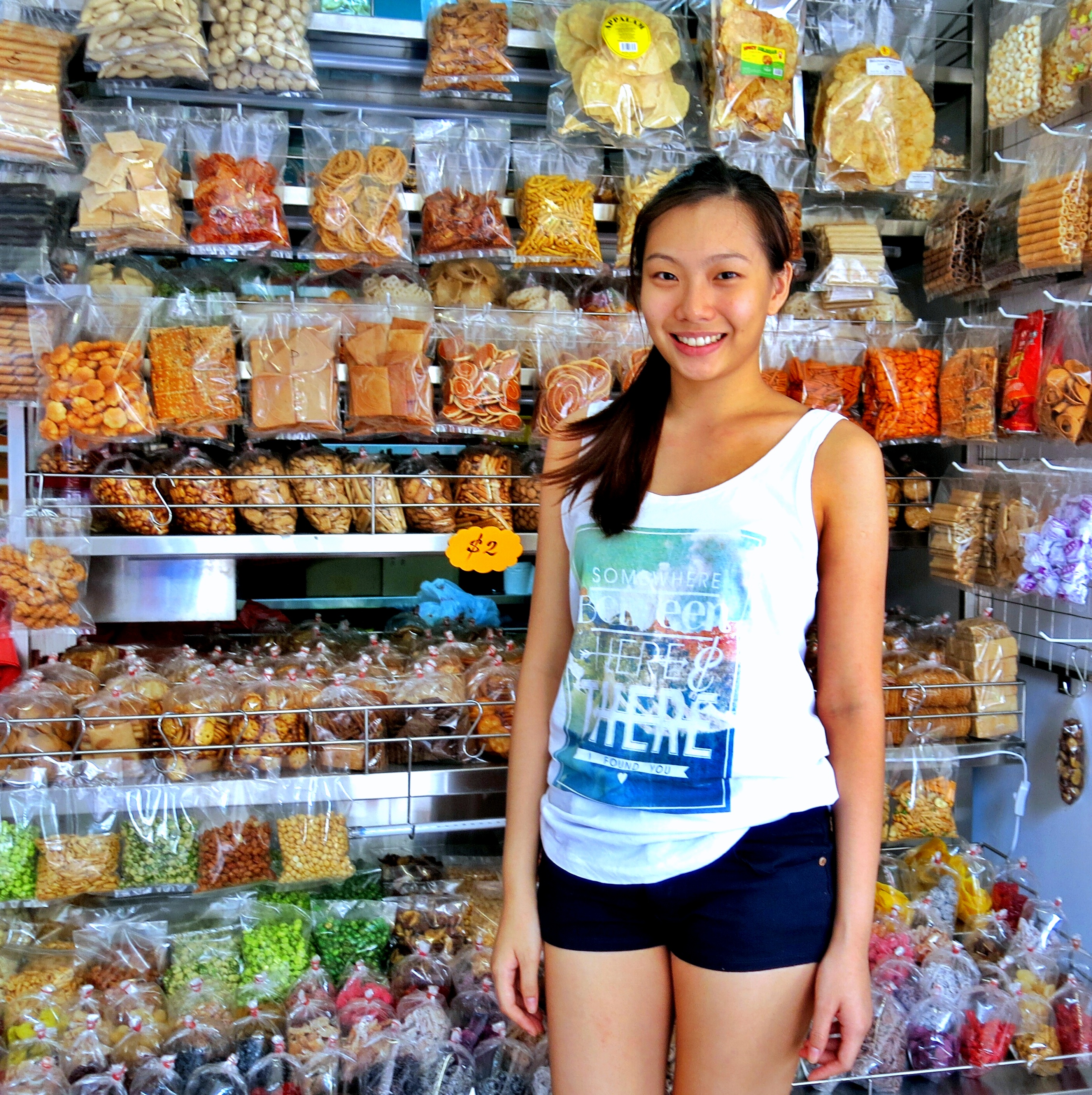 Snacks, biscuits, and dried fruits at the Redhill market in Singapore | Shopkeeper Stories